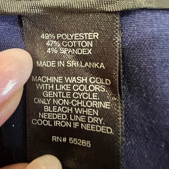 Express, The Colimnist, Trousers Women’s Blue EUC Size 10 straight leg mid rise - Picture 8 of 12